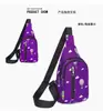 Bolso cruzado de pecho para mujer con estampado de moda, gran capacidad, multicapa, versátil, bolso de hombro para exteriores, tela Oxford, ligero, bolso cruzado casual
