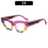 Moda Europea y Americana Nuevas Gafas de Sol Ojo de Gato, Retro Trendy Versátiles Casuales para Hombres y Mujeres, Lentes Anti-UV