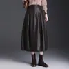 Nueva falda de cuero, falda tulipán, falda midi para mujer, otoño 2026, cintura elástica, falda linterna adelgazante y versátil