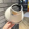 Chapéu de Sol de Verão Infantil com Rosto de Ursinho de Desenho Animado e Aba Larga, Chapéu de Sol para Meninos e Meninas, Chapéu de Sol com Proteção UV para Uso ao Ar Livre