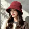 Sombrero de pescador retro de pana con lazo estilo japonés para mujer, adecuado para salidas de primavera y otoño, con ala ancha para protección solar, moderno y hace que la cara parezca más pequeña