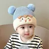 Gorro Infantil para Otoño e Invierno, Lindo y Adorable Gorro de Lana Tejida para Niños, Grueso y Cálido con Protección para los Oídos a Prueba de Viento para Niñas