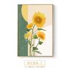 Pintura decorativa de cabeceira de quarto pintura combinada criativa para sala de jantar girassol amarelo pintura de parede de fundo para sala de estar estilo nórdico de luxo leve