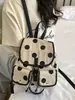 Mochila de Lunares de Alto Valor Estético para Mujer Modelo Nuevo 2026 Mochila Escolar de Gran Capacidad para Estudiantes de Secundaria y Preparatoria Estudiantes Universitarios Mochila para el Trabajo