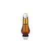 Fabricante Entrega Frasco de Óleo Essencial Marrom à Prova de Luz 10ml 30ml Conta-gotas com Cabeça de Cola Única Frasco de Vidro Frasco Cabaça Atacado