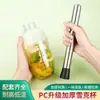 Copo shaker, suprimentos para loja de milk tea, com marcações, durável, não desbota, agitador manual, coqueteleira, para fazer bebidas caseiras