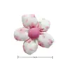 Flor Branca Feita à Mão Enchida com Algodão Flor de Cinco Pétalas Acessórios para Roupas Piranha Infantil Broche Feminino Acessórios de Joias Feitos à Mão DIY