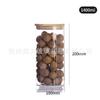 Frasco Cilíndrico de Almacenamiento de Alto Borosilicato 100 mm de Alto Transparencia Frasco Sellado Tarro para Granos de Té de Cocina Tapa de Bambú Botella de Embalaje