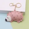 Colgante Llavero Erizo de Cuero PU de Moda Transfronterizo, Accesorio Decorativo Creativo para Bolsos y Mochilas, Venta al por Mayor desde Fabricante