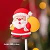 Decoração de Bolo de Natal para Celebridade da Internet 2025 Sino Papai Noel Boneco de Neve Decoração de Sobremesa de Confeitaria Plug-in