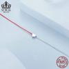 Evelle Simple Love Corda Vermelha Coringa Pulseira s925 Prata Esterlina Banhado A Platina Sorte Corda Vermelha Corda Mão Jóias Atacado