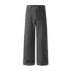 Moda Masculina Fengshe / Lançamento Primavera e Outono 2026 Novas Calças Casuais Masculinas de Corte Reto Pequeno, Calças com Cintura Elástica, Calças Sociais Masculinas
