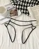 Secreto de Deseo Puro~Bragas sin Costuras con Ribete de Encaje, Malla Sexy de Cintura Baja, Entrepierna de Algodón Puro, Tanga Triangular con Fruncido Trasero para Mujer