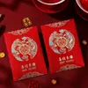 2026 Nuevos Estilos de Sobres Rojos para Boda, Diseño Creativo Personalizado para Boda con Estampado Dorado para Bloquear la Puerta