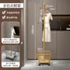 Perchero de Ropa y Bolsos de Pie, Perchero Desmontable para Ropa de Dormitorio, Estante de Almacenamiento Secado de Ropa de Piso para Sala de Estar de Lujo Ligero