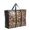 Bolsa de Bagagem Impermeável Não Tecida Grossa Revestida Atravessando Fronteiras para Venda por Atacado Bolsa de Armazenamento de Roupas de Mão Bolsa Portátil para Embalagem de Roupas