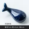 Suporte de pauzinhos fofo de baleia estilo japonês suporte de pauzinhos criativo de cerâmica baleia suporte de pauzinhos pauzinhos mop decoração de mesa de hotel