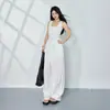 Pantalones Anchos Sueltos Estilo Retro Americano 2026 con Cintura Elástica y Cordón, Versátiles y Geniales para el Verano, Pantalones Casuales de Pierna Recta para Mujer