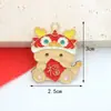 Acessórios Populares de Joias DIY para o Ano Novo: Cabeça de Dragão Paz e Bênção Joias Artesanais DIY, Acessórios para Joias DIY Esmaltados Estilo Chinês