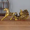 Adornos de Caballo de Latón, Lingotes Tirados por Caballos, Artesanías de Riqueza Tiradas por Caballos, Decoración del Hogar, Adornos de Caballo del Zodiaco, Lingotes Tirados por Bueyes