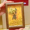 Adorno de Tesoro Dorado, Oro Puro 999, Lingote Atractor de Riqueza, Soporte de Exhibición de Fortuna para Oficina Sala de Estar, Año del Caballo, Hazte Rico Inmediatamente