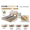 Cama Vintage Estilo Francés Especial Tongyu con Tela de Chenilla, Cama con Almacenamiento para Dormitorio Principal, Cabecero Delgado Ajustable, Cama Doble de Tela para Apartamentos Pequeños