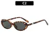 Moda Europea y Americana Nuevo Estilo Coreano Gafas de Sol Ojo de Gato Montura Pequeña Ovaladas Estilo Callejero Versátiles Gafas de Sol con Decoración de Perlas