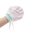 Fonte de Produtos para Gestantes e Bebês: Luvas Anti-Arranhões para Bebê com Cordão Ajustável para Evitar Arranhões no Rosto, Luvas Pequenas para Recém-Nascidos