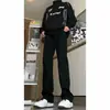 Ropa de Hombre Jiangfu 2025 Otoño/Invierno Nuevos Jeans de Pierna Curva para Hombre, Versátiles de Calle Retro Casual Ajustados Pantalones Largos