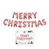 FelizNavidad Feliz Fiesta de Navidad Embalaje de Tarjeta de Papel Decorativo Cartas de Navidad Paquete de Globos de Película de Aluminio