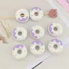 Tendência do TikTok Creme Pesado Pintado à Mão Rosca Donut Contas Soltas DIY Corrente de Celular Chaveiro Acessório Materiais