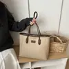 Bolsa tote de grande capacidade para o dia a dia de mulheres, nova moda 2026, bolsa de mão casual, bolsa de ombro feminina, atacado