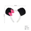 Performance Dia das Crianças Headband de Cabeça Animal Cartoon Headwear de Pelúcia Conjunto de Headband de Princesa Panda de Pelúcia Adesivos Faciais Acessórios de Roupa