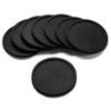 En stock posavasos redondo grueso de PVC Negro Amazon 10cm creativo antideslizante aislamiento goma suave posavasos blanco