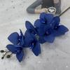 Flores de Orquídea Borboleta Artificiais de 7 Cabeças Impressas em 3D para Decoração de Casamento, Decoração de Mesa de Jantar em Casa, Flores de Seda para Exportação