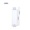 Garrafa Plástica Pet 500ml Transparente Redonda Tampa Flip Rosqueável Frasco de Amostra para Viagem de Cosméticos Garrafa de Loção