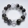 Pulsera de Cristal Negro Fuegos Artificiales Mar de Pena de Nieve para Mujer, Diseño de Moda, Pulsera de Lujo Ligero al por Mayor