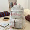 Mochila Coreana Ins Nueva de Aspecto Elegante, Fresca y Dulce para Estudiantes de Secundaria y Preparatoria, Multicompartimentos, Ligera, Gran Capacidad