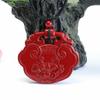 Pingente Cinnabar de Guan Yu Areia Dourada Roxa Cabeça de Animal Pingente com Trava de Segurança Atacado de Fábrica Dropshipping S3021504