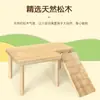 Plataforma de Paisagismo de Madeira para Hamster Transfronteiriça com Dois Andares e Escadas, Casa Esconderijo, Brinquedos para Hamster Dourado, Suprimentos de Alimentação para Codornas