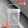 Barril Quadrado Pequeno Portátil de 1000ml com Tampa para Armazenamento de Melão e Frutas Secas de Amendoim Barril Selado para Armazenamento de Doces e Lanches Barril de Armazenamento de Brinquedos