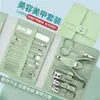 Set de Cortauñas al por Mayor Caja Hecha a Mano Pinzas de Belleza Herramientas de Manicura Cuchillo de Pedicura Set de Tijeras para Uñas de Belleza
