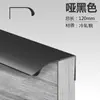 Fábrica direta porta de guarda-roupa maçaneta invisível gaveta do armário borda estendida maçaneta da porta arco anticolisão furo-livre