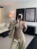 Camiseta de manga larga con botones y cuello en V Henry, moderna y elegante, para otoño e invierno, adelgazante y engrosada, adecuada como prenda interior