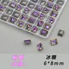 Pacote Misto de Cristais de Gelo K9 6*8mm Grandes de Vidro de Alta Transparência com Base Pontiaguda Brilhante para Decoração DIY de Nail Art