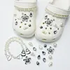 Amuletos para Zapatos Croc, Accesorios para Mujer, Clips para Zapatos DIY, Decoraciones 3D con Pedrería, Clips Desmontables, Estilo de Moda de Influencers