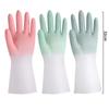 Luvas de Borracha, Látex, para Lavar Roupas, Lavar Louça, Impermeáveis, para Tarefas Domésticas, Borracha de Limpeza de Cozinha Feminina, Duráveis, Antiderrapantes