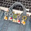 Chaveiro de Sino de Cavalo Pequeno Atrai-Dinheiro de Ano Novo Pingente de Mochila Desenho Animado para Meninas, Acessório de Mochila, Presente para Melhor Amiga