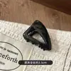 Presilha de Cabelo Shark Clip Triângulo Reto Oco com Fivela de Borboleta Tendência Versátil Pequeno Acessório de Moda para Cabelo