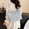 Bolsa de Hombro Cruzada Estampada de Florales con Temperamento Hermoso, Estilo Nuevo de Primavera, Gran Capacidad, Moda, para Viajes Diarios Europeos y Americanos